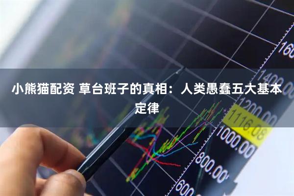 小熊猫配资 草台班子的真相：人类愚蠢五大基本定律